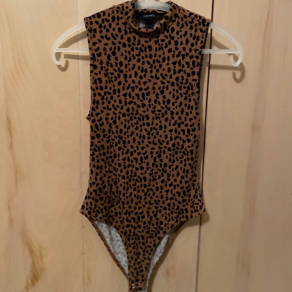 Cheetah Turtle Neck Bodysuit